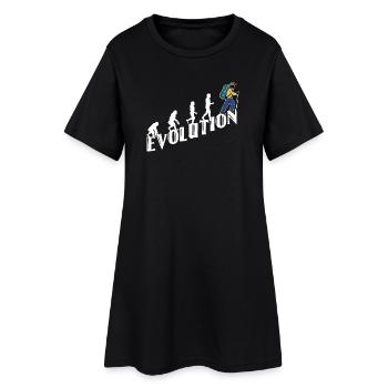 Evolution Wanderer Randonnée Randonnée Randonnée en montagne - Robe T-shirt Femme - noir - Devant
