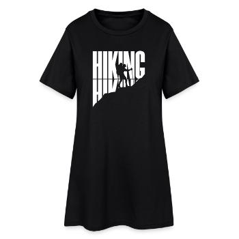 Randonnée Dire Randonnée Randonnée en montagne Sommets des montagnes - Robe T-shirt Femme - noir - Devant