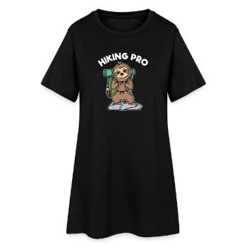 Randonnées Randonnées Randonnée Déclaration Sentiers - Robe T-shirt Femme - noir - Devant