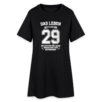 29. Geburtstag Geschenk Das Leben Beginnt Mit 29 - Frauen T-Shirt-Kleid - Schwarz - Vorne