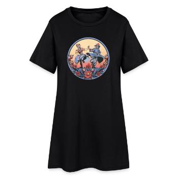 Folklore sorabe – Scène de la danse - Robe T-shirt Femme - noir - Devant