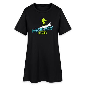 Bergwandern Wandern Wanderer Gletscher Statement - Frauen T-Shirt-Kleid - Schwarz - Vorne