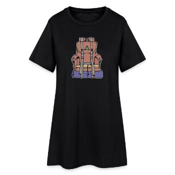 Hiking Hiking Routes Climbing Mountaineering Nature - Women’s T-Shirt Dress - black - Front