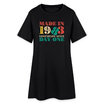 Made in 1993 : Légendaire depuis le premier jour - Robe T-shirt Femme - noir - Devant