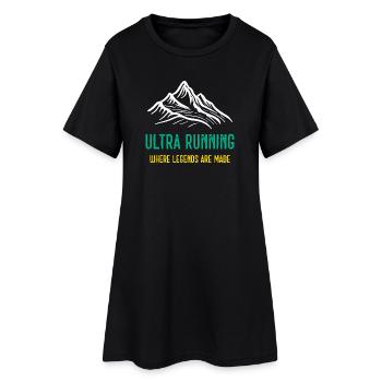 Ultra Running - Là où les légendes se font - Robe T-shirt Femme - noir - Devant