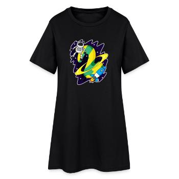 2 Birthday Boy Astronaut - deux ans - Robe T-shirt Femme - noir - Devant