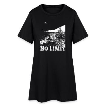 QUAD NOLIMIT - Frauen T-Shirt-Kleid - Schwarz - Vorne