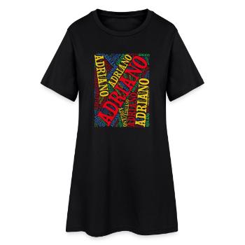 Adriano t-shirt word cloud t-shirt gift idea - Women’s T-Shirt Dress - black - Front
