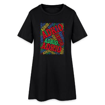 t-shirt Adrio word cloud t-shirt idée cadeau t-shirt - Robe T-shirt Femme - noir - Devant