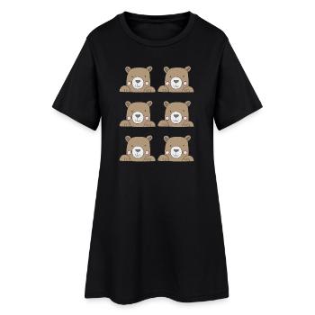 Bärenkopf 6fach - Women’s T-Shirt Dress - black - Front