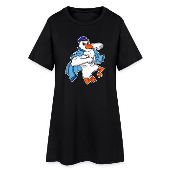 Mouette capitaine Faust - Robe T-shirt Femme - noir - Devant