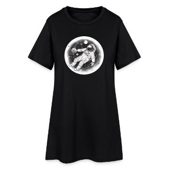 Astronaute - Robe T-shirt Femme - noir - Devant