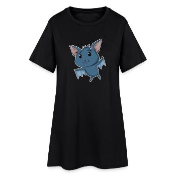Chauve-souris - Robe T-shirt Femme - noir - Devant