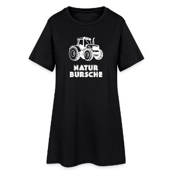 Landleben Statement Traktor Biobauer Landmaschinen - Frauen T-Shirt-Kleid - Schwarz - Vorne