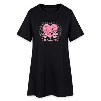 Repose en paix, mon ange - Robe T-shirt Femme - noir - Devant