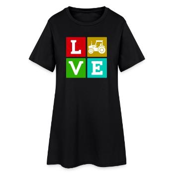 Tractor Country Life Saying Agriculteur de véhicules utilitaires - Robe T-shirt Femme - noir - Devant