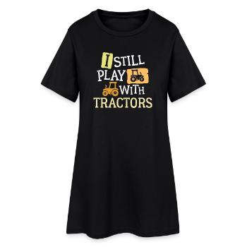Bauer Statement Ackerbau Traktor Feld Nutzfahrzeug - Frauen T-Shirt-Kleid - Schwarz - Vorne