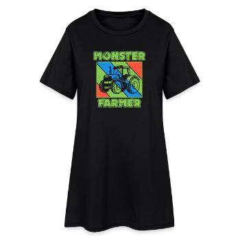 Tracteur de déclaration de véhicule agricole - Robe T-shirt Femme - noir - Devant