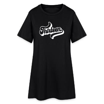 Dreizehn 13. Geburtstag Jungen Mädchen 13 Jahre alt - Frauen T-Shirt-Kleid - Schwarz - Vorne