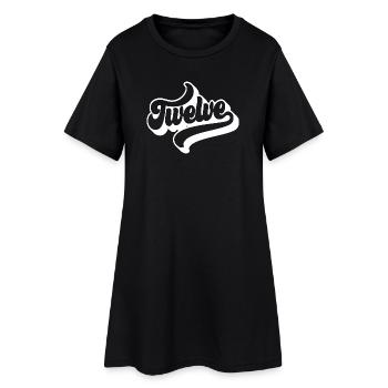 Douze 12e anniversaire Enfants Garçons Filles 12 ans - Robe T-shirt Femme - noir - Devant
