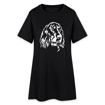 Gordon Setter Head « Black Edition » - Robe T-shirt Femme - noir - Devant