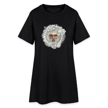 fascinating portrait of an Aquarius - Women’s T-Shirt Dress - black - Front