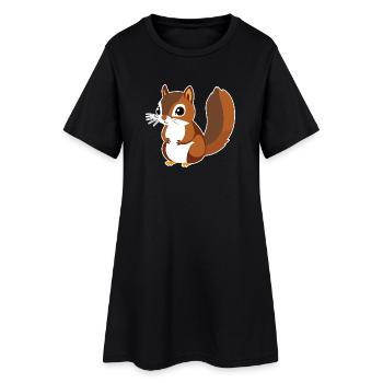 Squirrel - Women’s T-Shirt Dress - black - Front