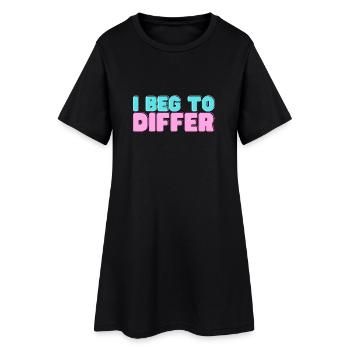 Je ne suis pas d’accord - Ove Sundberg - Robe T-shirt Femme - noir - Devant
