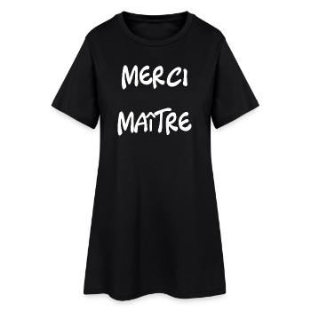 MAÎTRE. MERCI. MERCI MAÎTRE. CADEAU MAÎTRE - Robe T-shirt Femme - noir - Devant