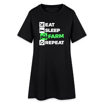 Déclaration de l’air du pays Véhicule de terrain de tracteur agricole - Robe T-shirt Femme - noir - Devant