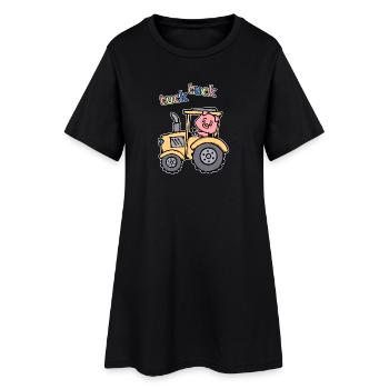 Agriculteur Agricole Véhicule tracteur agricole - Robe T-shirt Femme - noir - Devant