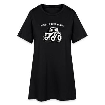 Kraftfahrzeug Fahrzeug Statement Traktor Bauer - Frauen T-Shirt-Kleid - Schwarz - Vorne
