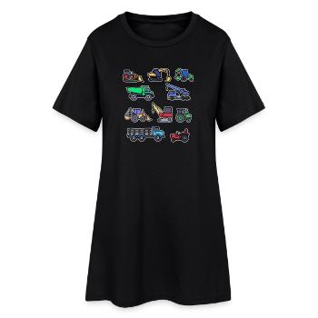 Tracteur Agricole biologique Machines agricoles Ferme de véhicules - Robe T-shirt Femme - noir - Devant
