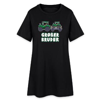 Nutzfahrzeug Bauer Statement Traktor Biobauer - Frauen T-Shirt-Kleid - Schwarz - Vorne