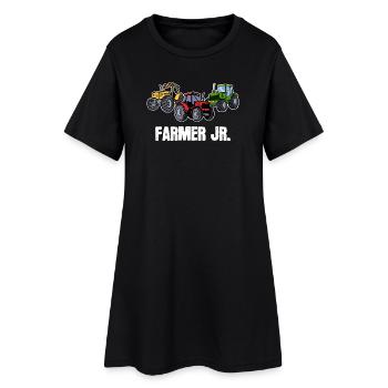 Traktor Statement Jungbauer Landmaschinen Ackerbau - Frauen T-Shirt-Kleid - Schwarz - Vorne