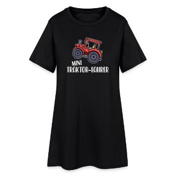 Trecker Statement Traktor Jungbauer Landwirtschaft - Frauen T-Shirt-Kleid - Schwarz - Vorne