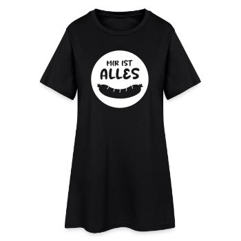 Wurscht Bratwurst Grillen coole lustige Quotes - Frauen T-Shirt-Kleid - Schwarz - Vorne