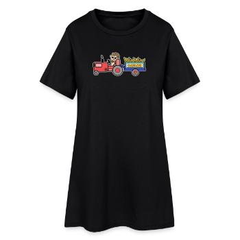 Landwirt Traktor Feld Bauernhof Landleben Biobauer - Frauen T-Shirt-Kleid - Schwarz - Vorne