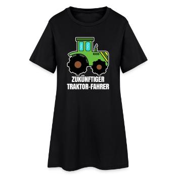 Traktor Landwirt Statement Landwirtschaft Trecker - Frauen T-Shirt-Kleid - Schwarz - Vorne
