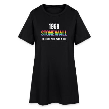 Stonewall 1969 - La première fierté était une émeute - Robe T-shirt Femme - noir - Devant