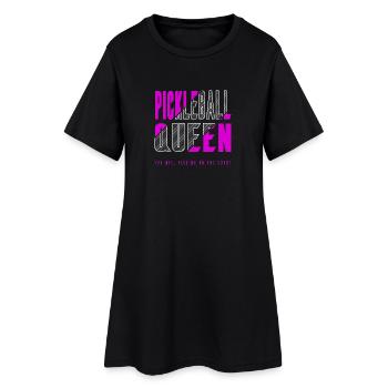 Reine du pickleball - Robe T-shirt Femme - noir - Devant