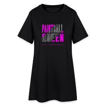 Reine du paintball - Robe T-shirt Femme - noir - Devant