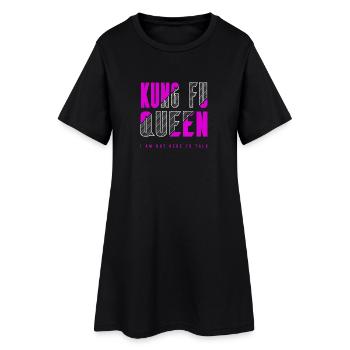 Kung Fu Queen - Women’s T-Shirt Dress - black - Front