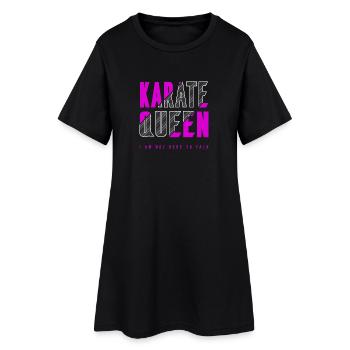 Karate Queen - Women’s T-Shirt Dress - black - Front
