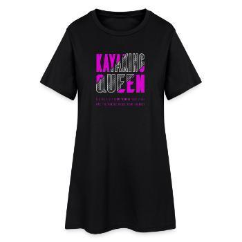 Kayak Queen - Women’s T-Shirt Dress - black - Front