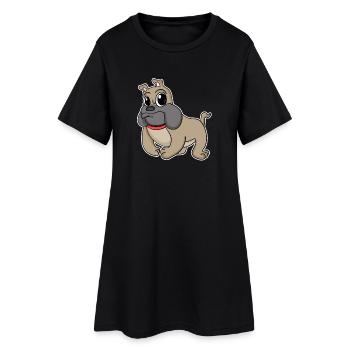 Chien bouledogue français race chiens chiens - Robe T-shirt Femme - noir - Devant