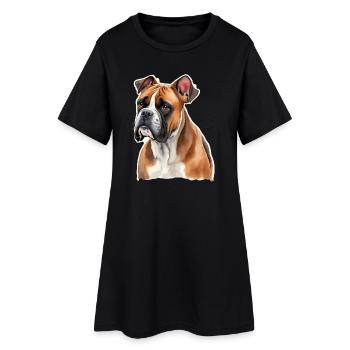 Boxeur - Robe T-shirt Femme - noir - Devant