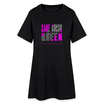 Cane Corso Königin - Frauen T-Shirt-Kleid - Schwarz - Vorne