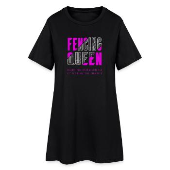 Reine d’escrime - Robe T-shirt Femme - noir - Devant