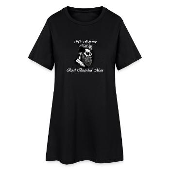 no Hipster white - Women’s T-Shirt Dress - black - Front